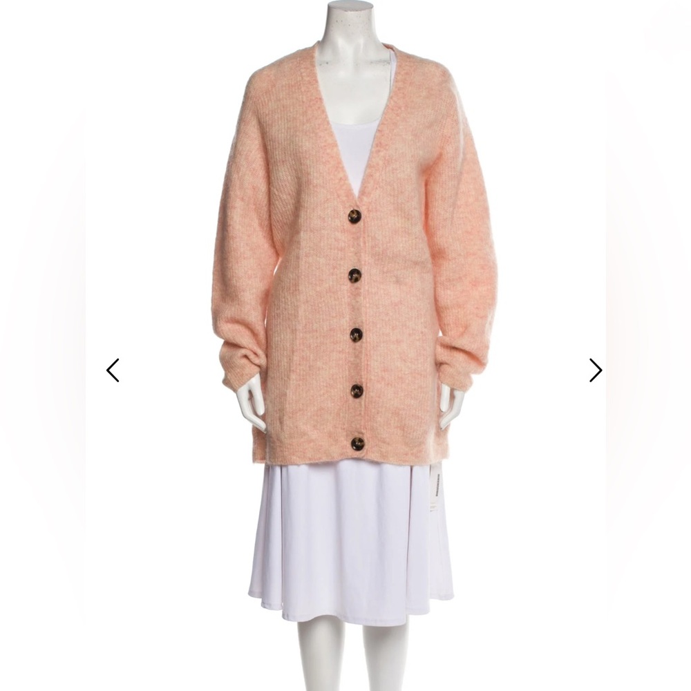 Ganni Mohair Button Up Cardigan